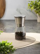 Мельница для специй стекло, металл, 170 мл, Daniks, YM6713DS