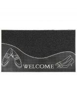 Коврик грязезащитный, 40х70 см, прямоугольный, резина, в ассортименте, Добро пожаловать травка, Y4-5166