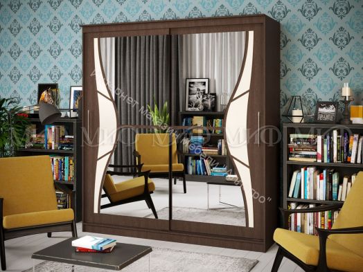 Шкаф-купе Элегант №1 1,75 м Венге