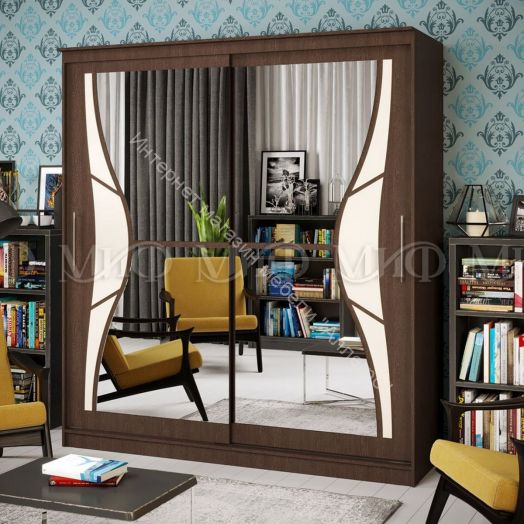 Шкаф-купе Элегант №1 1,75 м Венге