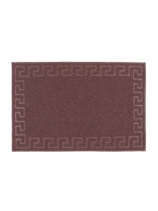 Коврик придверный, 60х90 см, прямоугольный, резина, коричневый, Spongy Меандр, Sunstep, 38-322