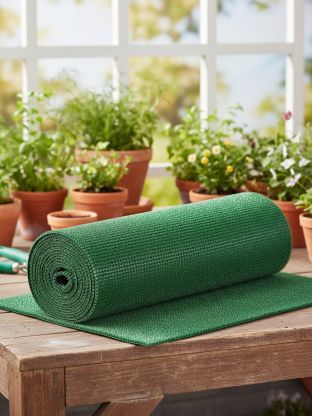 Коврик грязезащитный, 90х1500 см, прямоугольный, пластик, в рулоне, моховой, щетинистое покрытие, без рисунка, 164