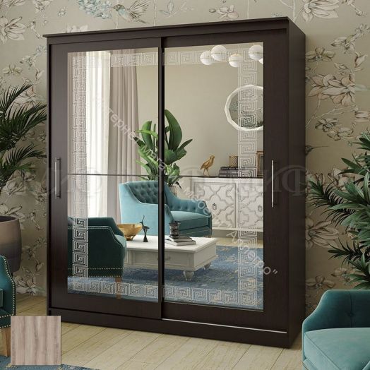 Шкаф-купе Элегант №5 2,0 м Ясень шимо тёмный