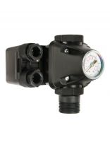 Реле давления для насоса 1 '', 1-5 атм, 10 А, внутренняя резьба, манометр+тройник, Unipump, РМ/5-3W, 54654