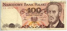 Польша 100 злотых 1986