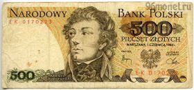 Польша 500 злотых 1982
