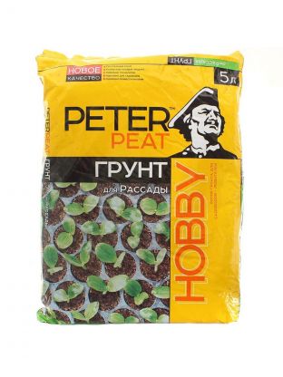 Грунт Hobby, для рассады, 5 л, Peter Peat