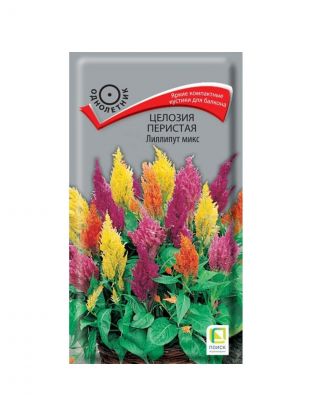 Семена Цветы, Целозия, Лиллипут микс, 0.1 г, перистая, цветная упаковка, Поиск