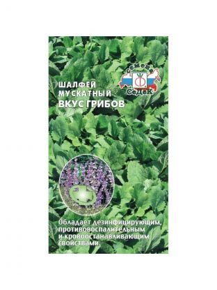 Семена Шалфей, Вкус грибов, цветная упаковка, Седек