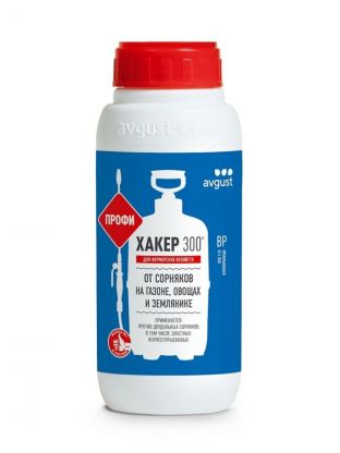 Гербицид Хакер 300 Профи, от сорняков, 450 мл, Avgust