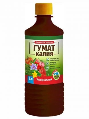 Удобрение Гумат Калия, универсальное, концентрированное, органическое, жидкость, 1 л, БиоМастер