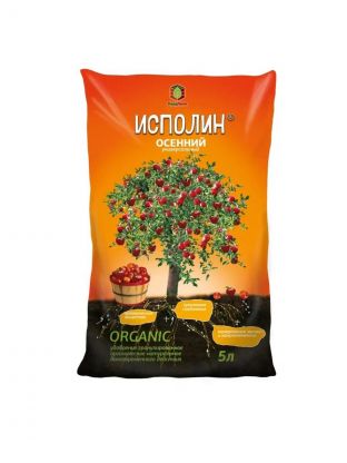 Удобрение Осеннее, органоминеральное, гранулы, 5 л, Исполин