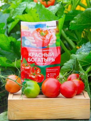 Удобрение Красный богатырь, для томатов, комплексное, 1 кг, БиоМастер