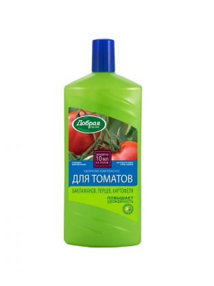 Удобрение для томатов, баклажанов и перца, органоминеральное, жидкость, 1 л, Добрая сила