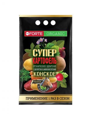 Удобрение Супер картофель, Конское, органическое, 2 кг, Bona Forte