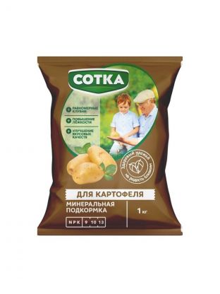 Удобрение Тукосмесь, для картофеля, пакет, 1 кг, Сотка