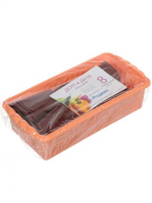 Набор для рассады 322х166х90 мм, Дом и Дача, 8 стаканчиков, Радиан