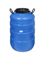 Бочка пластик, пищевая, 50 л, круглая, с ручками, повышенной прочности, в ассортименте, Радиан