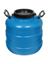 Бочка пластик, пищевая, 30 л, круглая, с ручками, повышенной прочности, в ассортименте, Радиан