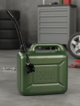 Канистра пластик, для топлива, 10 л, прямоугольная, с крышкой, оливковая, 55331, Profi, 3Ton