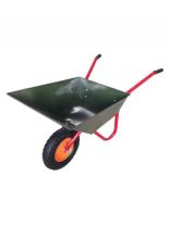 Тачка строительная одноколесная, сталь, 220 кг, 110 л, 1 мм, втулка D12 мм, PR 4.00, УСИЛЕННЫЙ сварной кузов, ВГ, ТСО-322