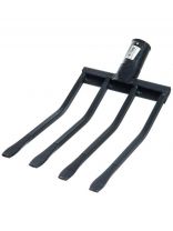 Вилы копальные, четырехрогие, покрытие эмаль, в ассортименте