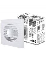 Вентилятор вытяжной настенный, TDM Electric, установочный диаметр 100 мм, 14 Вт, 93 м3/ч, Народный, SQ1807-0201