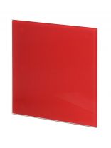 Лицевая панель для вентилятора Viento, установочный диаметр 100 мм, красная, SYSTEM+ Серия GORIZONT, GORIZONT glass 100red