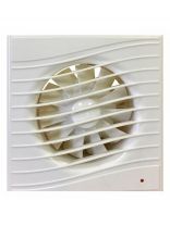 Вентилятор вытяжной настенный, выключатель, Viento, установочный диаметр 125 мм, 240 м3/ч, слоновая кость, Волна, В125СВ STILL ivory