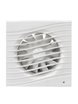 Вентилятор вытяжной настенный, Viento, установочный диаметр 100 мм, 14 Вт, 130 м3/ч, обратный клапан, Волна, В100СК