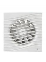 Вентилятор вытяжной настенный, Viento, установочный диаметр 100 мм, 14 Вт, 130 м3/ч, обратный клапан, Волна, В100СК