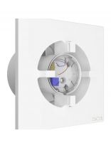 Вентилятор вытяжной настенный, ERA, установочный диаметр 100 мм, 8.4 Вт, 100 м3/ч, обратный клапан