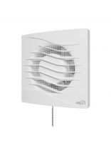 Вентилятор вытяжной настенный, выключатель, ERA, установочный диаметр 100 мм, 14 Вт, 100 м3/ч, обратный клапан