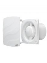 Вентилятор настенный, ERA, установочный диаметр 100 мм, 14 Вт, 95 м3/ч, белый, Wave, WAVE 100