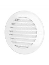 Решетка вентиляционная пластик, установочный диаметр 100 мм, с сеткой, ERA, 10РКС