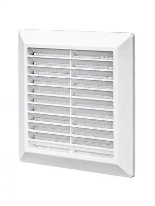 Решетка вентиляционная пластик, разъемная, 180х180 мм, с сеткой, Event, Э1818Р