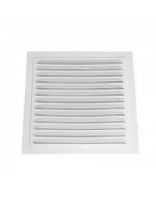 Решетка вентиляционная металл, 150х150 мм, с сеткой, эмалированная, Viento, РМ1515