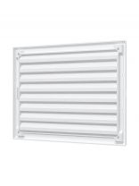 Решетка вентиляционная пластик, разъемная, 200х150 мм, с сеткой, белая, ERA, 2015RZN