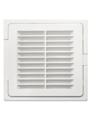 Решетка вентиляционная пластик, 200х300 мм, с сеткой, с дверцей, Viento, 2030ЛР