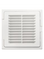 Решетка вентиляционная пластик, 200х300 мм, с сеткой, с дверцей, Viento, 2030ЛР