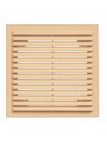 Решетка вентиляционная ABS пластик, вытяжная, 130х130 мм, бежевая, Viento, Серия В, 1313Вбеж