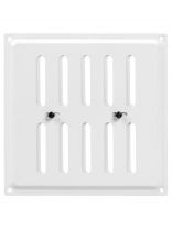 Решетка вентиляционная металл, регулируемая, 175х175 мм, белая, Event, 175х175ВРР