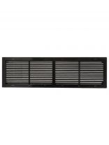 Решетка вентиляционная пластик, переточная, 450х130 мм, черная, Viento, 4513ВР-черная