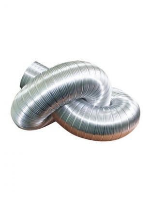 Воздуховод вентиляционый алюминий, диаметр 125 мм, круглый, гофрированный, 3 м, Viento, 125ВА