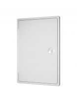 Лючок вентиляционный пластик, 150х150 мм, с ручкой-задвижкой, белый, ERA, ЛТ1515П