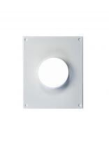 Площадка торцевая пластик, установочный диаметр 100 мм, 205х240 фланец D100, Viento, 100П