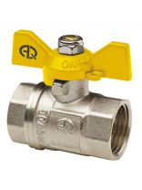 Кран для газа г-г, 1/2'', ручка-бабочка, AquaLink