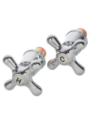 Маховик с кран-буксой керамика, 1/2 '', универсальный, в комплекте 2 шт, индивидуальная упаковка, ComfortFactor, 70166-10