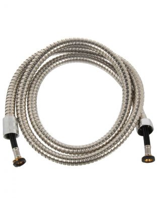 Шланг для душа, сталь, ИМП-ИМП, 150 см, двойной замок, армированный алюминиевой нитью, ComfortFactor, 43330