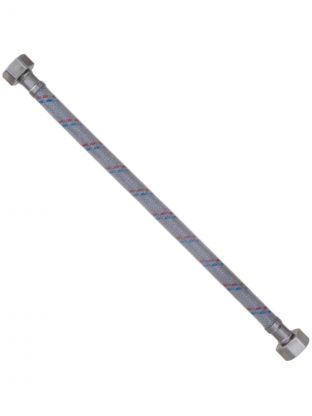 Подводка для воды 1/2"х0.5 м, г-г, латунь, полимер, AquaLine